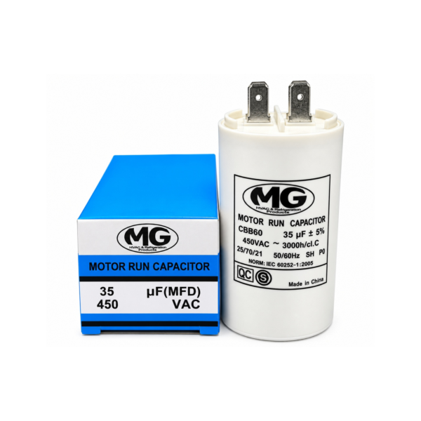 Capacitor "MG" 450VAC-50/60Hz-30 mf - CBB60 -